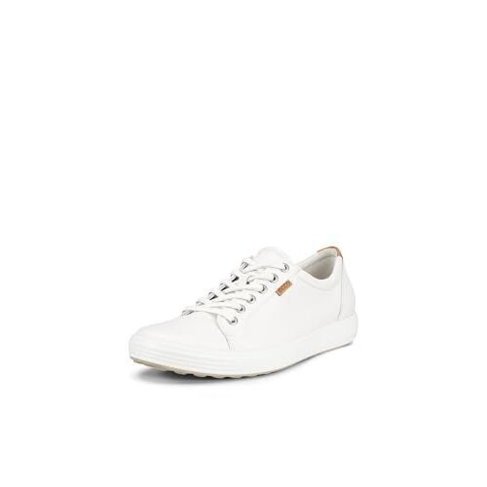 ECCO WOMEN'S SOFT 7 SNEAKER, WHITE, 6-6.5
